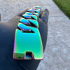 Men's Huge Bracelet Multicolor Iridescent Rainbow 316L Stainless Steel Cuban 8.5" x 30MM