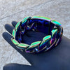 Men's Huge Bracelet Multicolor Rainbow 316L Stainless Steel Cuban 8.5" x 30MM