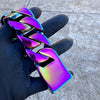Men's Huge Bracelet Multicolor Rainbow 316L Stainless Steel Cuban 8.5" x 30MM