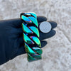 Men's Huge Bracelet Multicolor Rainbow 316L Stainless Steel Cuban 8.5" x 30MM