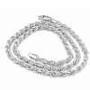 Men's Real Solid 925 Sterling Silver Italy Rope Chain Necklace 22" 6MM Thick