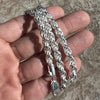 Men's Real Solid 925 Sterling Silver Italy Rope Chain Necklace 22" 6MM Thick