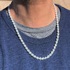 Men's Real Solid 925 Sterling Silver Italy Rope Chain Necklace 22" 6MM Thick