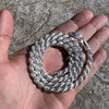 Men's Real Solid 925 Sterling Silver Italy Rope Chain Necklace 22" 6MM Thick
