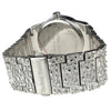 Men's Silver Tone Nugget Design Watch