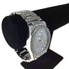 Men's Silver Tone Nugget Design Watch