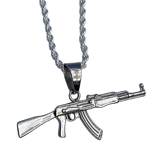 Men's Silver Tone Rope Chain 24