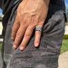 Men’s Solid 925 Sterling Silver Black Onyx Signet Pinky Ring