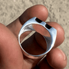 Men’s Solid 925 Sterling Silver Black Onyx Signet Pinky Ring