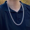 Men's Stainless Steel 10MM Cuban Link Chain Necklace 30"