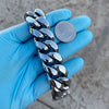 Mens 316L Stainless Steel Miami Cuban Link Bracelet 8.5" x 22MM