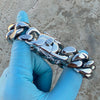 Mens 316L Stainless Steel Miami Cuban Link Bracelet 8.5" x 22MM