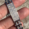 Mens 925 Sterling Silver Presidential Bracelet Iced CZ 11MM Thick 8.5"