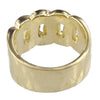 Mens Iced Cuban Link Gold Finish Hip Hop Ring 25MM