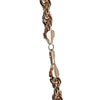 Mens Rose Gold Finish Rope Chain Necklace 30" x 10MM