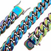 Miami Cuban Link Chain Multicolor 316L Stainless Steel 14MM 18"-30"