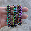 Miami Cuban Link Chain Multicolor 316L Stainless Steel 14MM 18"-30"