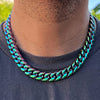 Miami Cuban Link Chain Multicolor 316L Stainless Steel 14MM 18"-30"