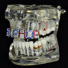 Mixed Letters Personalized Iced Flooded Out Teeth Custom Name Grillz