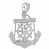 Moissanite VVS1 Jesus Crucifix Anchor Cross Pendant 925 Sterling Silver Italy