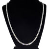 One-Row Silver Tone 24" Tennis Chain 4MM