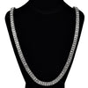 Pharaoh Silver Two Row Chain Necklace 30"