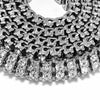 Pharaoh Silver Two Row Chain Necklace 30"