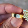 Praying Hands w/Cross Iced Pendant Gold Finish over 925 Silver