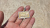 The Last Supper Rectangular Iced Pendant Gold Finish over 925 Sterling Silver