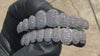 Micro Pave Grillz Set Silver Tone 10 Top & Ten Bottom Iced CZ Bling Out