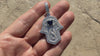925 Sterling Silver Hamsa Hand Blue Eye Infinity Symbol Iced CZ Pendant