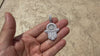 925 Sterling Silver Hamsa Hand Of Fatima Allah Iced Bling Out CZ Pendant