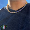 Rainbow Iced  Flooded Out Tennis Chain Gold Finish Choker Necklace 18"