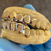 Real 10K Gold All Open Face Hollow Custom Grillz