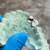 Real 10K Gold Double Side Canine Open Face Caps Custom Grillz