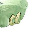 Real 10K Gold Double Side Canine Open Face Caps Custom Grillz