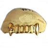 Real 10K Gold Four-Open Vampire Fang Custom Grillz