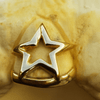 Real 10K Gold Star Shape Single Cap Custom Grillz (Choose Tooth)