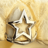 Real 10K Gold Star Shape Single Cap Custom Grillz (Choose Tooth)