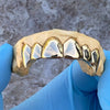 Real 10K Gold Vampire Single Caps Perm Look Teeth Fangs Custom Grillz