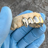 Real 10K Gold Vampire Single Caps Perm Look Teeth Fangs Custom Grillz