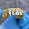 Real 10K Gold Vampire Single Caps Perm Look Teeth Fangs Custom Grillz