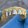 Real 10K Gold Vampire Single Caps Perm Look Teeth Fangs Custom Grillz