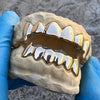 Real 10K Gold Vampire Teeth Fangs Custom Grillz