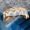 Real 10K Gold Vampire Teeth Fangs Custom Grillz