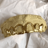 Real 14K Gold All Open Face Hollow Custom Grillz