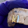 Real 14K Gold Double Side Canine Teeth Custom Grillz