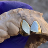 Real 14K Gold Double Side Canine Teeth Custom Grillz