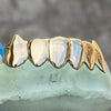 Real 14K Gold Vampire Teeth Fangs Custom Grillz