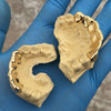 Real 14K Solid Gold Diamond-Cut Diamond Dust Custom Grillz